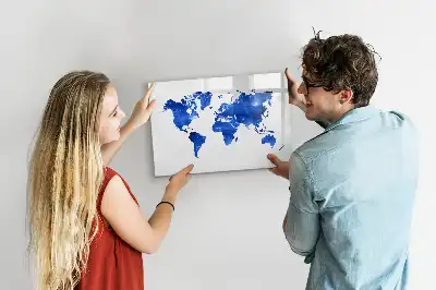 Magnetická kreslící tabule v motivu vesmírné mapy světa