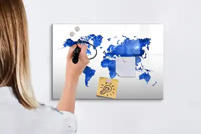 Magnetická kreslící tabule v motivu vesmírné mapy světa