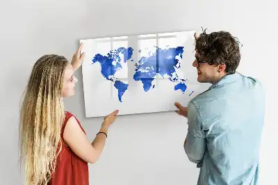 Magnetická kreslící tabule v motivu vesmírné mapy světa
