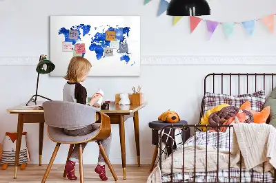 Magnetická kreslící tabule v motivu vesmírné mapy světa