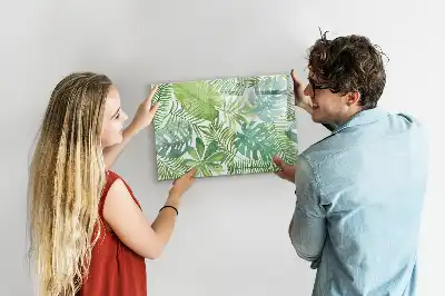 Popisovatelná magnetická tabule s motivem exotické listy