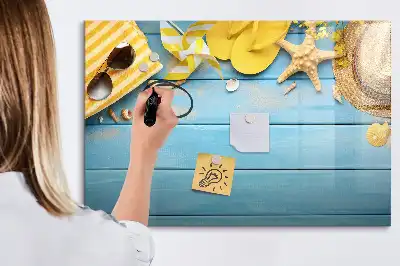 Magnetická popisovatelná tabule plážové doplňky