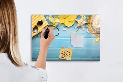 Magnetická popisovatelná tabule plážové doplňky
