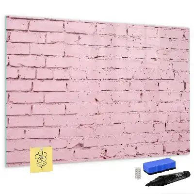 Magnetická kreslicí tabule v designu cihlové zdi