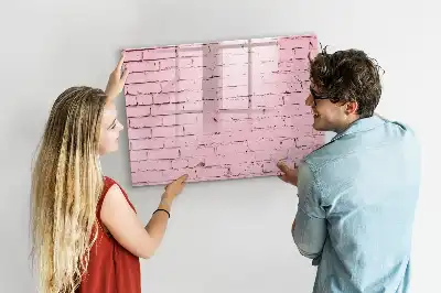 Magnetická kreslicí tabule v designu cihlové zdi