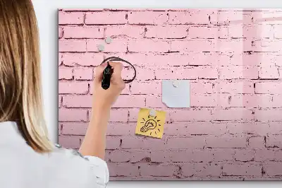 Magnetická kreslicí tabule v designu cihlové zdi