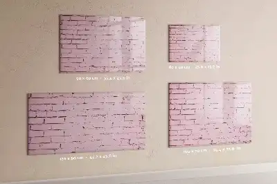 Magnetická kreslicí tabule v designu cihlové zdi