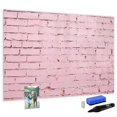 Magnetická kreslicí tabule v designu cihlové zdi