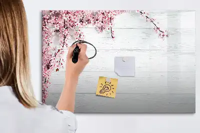 Popisovatelná magnetická tabule motivy jarních květin