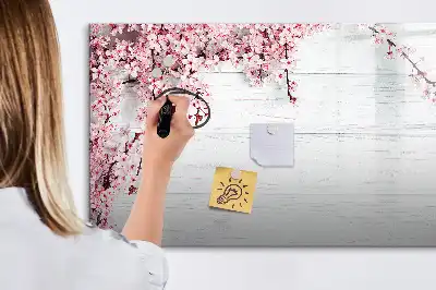 Popisovatelná magnetická tabule motivy jarních květin