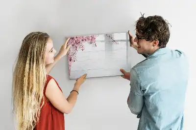 Popisovatelná magnetická tabule motivy jarních květin
