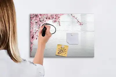 Popisovatelná magnetická tabule motivy jarních květin