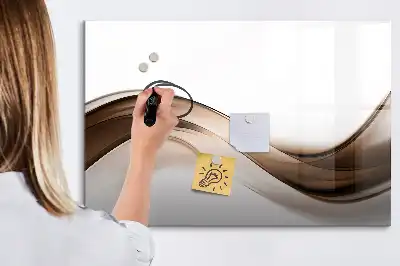 Magnetická tabule s popisovatelným povrchem motiv abstraktní linie