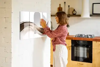 Magnetická tabule s popisovatelným povrchem motiv abstraktní linie
