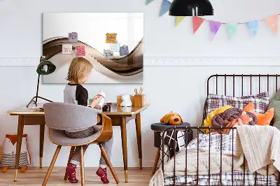 Magnetická tabule s popisovatelným povrchem motiv abstraktní linie