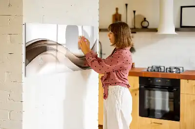Magnetická tabule s popisovatelným povrchem motiv abstraktní linie