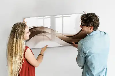 Magnetická tabule s popisovatelným povrchem motiv abstraktní linie
