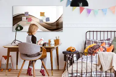 Magnetická tabule s popisovatelným povrchem motiv abstraktní linie