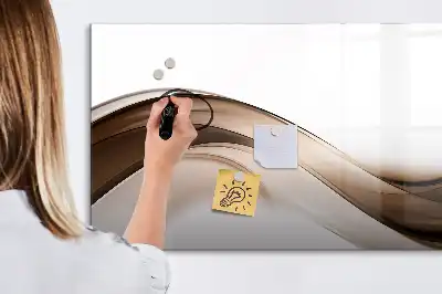 Magnetická tabule s popisovatelným povrchem motiv abstraktní linie
