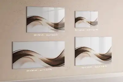 Magnetická tabule s popisovatelným povrchem motiv abstraktní linie
