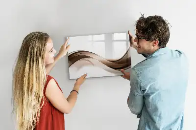 Magnetická tabule s popisovatelným povrchem motiv abstraktní linie