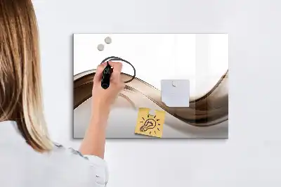 Magnetická tabule s popisovatelným povrchem motiv abstraktní linie
