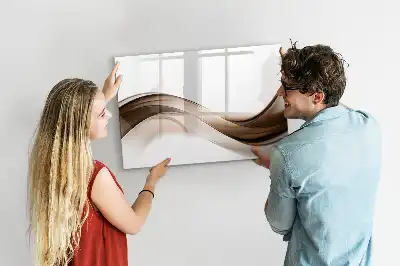 Magnetická tabule s popisovatelným povrchem motiv abstraktní linie