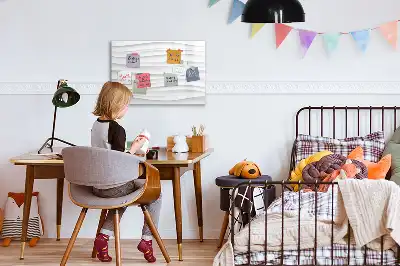 Popisovatelná magnetická tabule s motivem vlnité textury