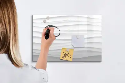 Popisovatelná magnetická tabule s motivem vlnité textury
