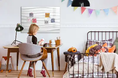 Popisovatelná magnetická tabule s motivem vlnité textury