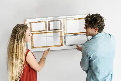 Magnetická kreslící tabule se zlatým rámečkem
