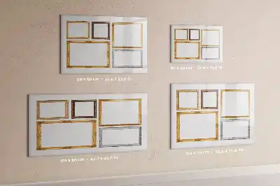 Magnetická kreslící tabule se zlatým rámečkem