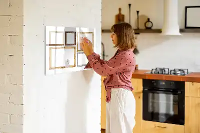 Magnetická kreslící tabule se zlatým rámečkem