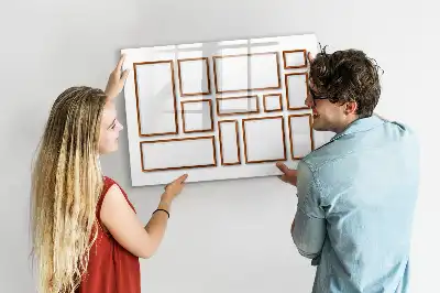 Popisovatelná magnetická tabule v dřevěném rámečku