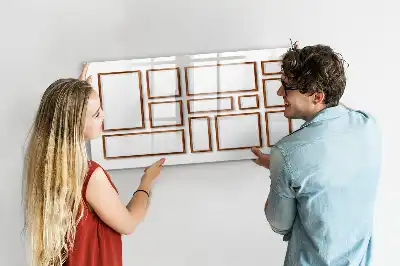Popisovatelná magnetická tabule v dřevěném rámečku