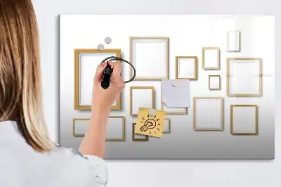 Magnetická kreslící tabule v dřevěném rámečku