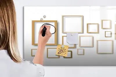 Magnetická kreslící tabule v dřevěném rámečku