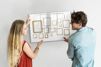 Magnetická kreslící tabule v dřevěném rámečku