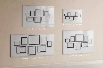 Popisovatelná magnetická tabule s černým rámečkem