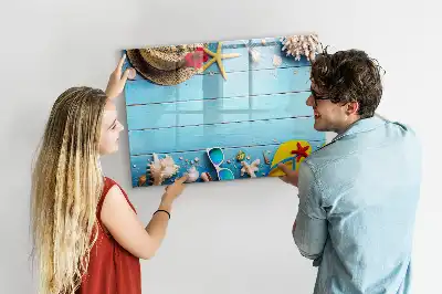 Popisovatelná magnetická tabule plážové doplňky