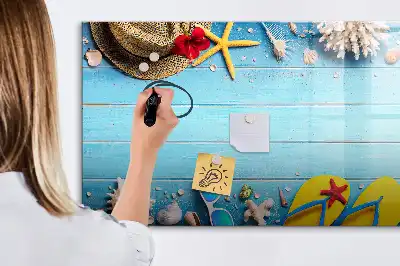 Popisovatelná magnetická tabule plážové doplňky