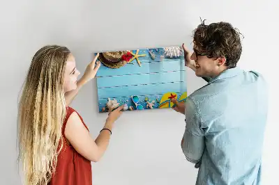 Popisovatelná magnetická tabule plážové doplňky