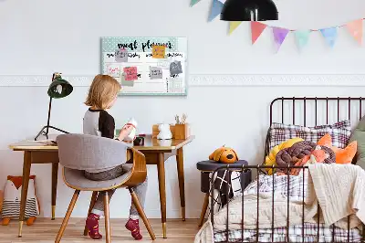 Magnetická kreslící tabule plánovač jídelníčku