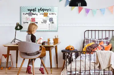 Magnetická kreslící tabule plánovač jídelníčku