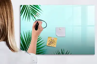 Magnetická popisovatelná tabule s motivem palmových listů