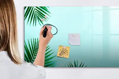 Magnetická popisovatelná tabule s motivem palmových listů