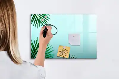 Magnetická popisovatelná tabule s motivem palmových listů
