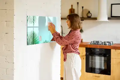 Magnetická popisovatelná tabule s motivem palmových listů