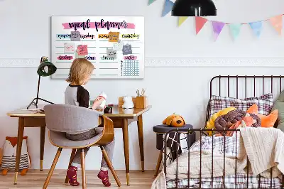 Magnetická kreslící tabule týdenní menu