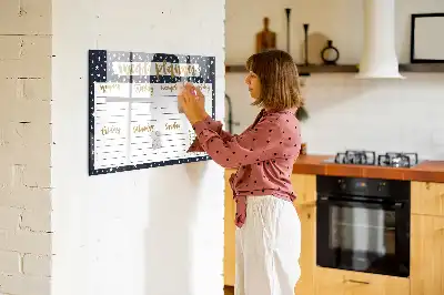 Magnetická kreslící tabule hvězdný plánovač jídelníčku